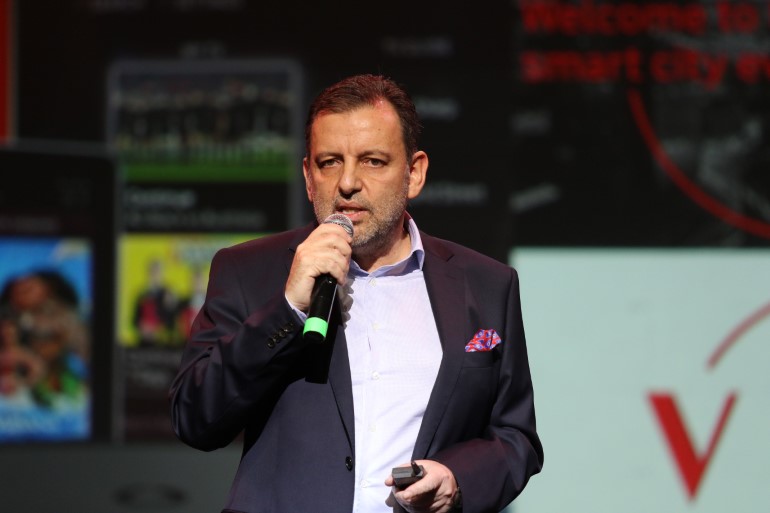 O πρόεδρος και διευθύνων σύμβουλος της Vodafone Ελλάδας, κ. Χάρης Μπρουμίδης