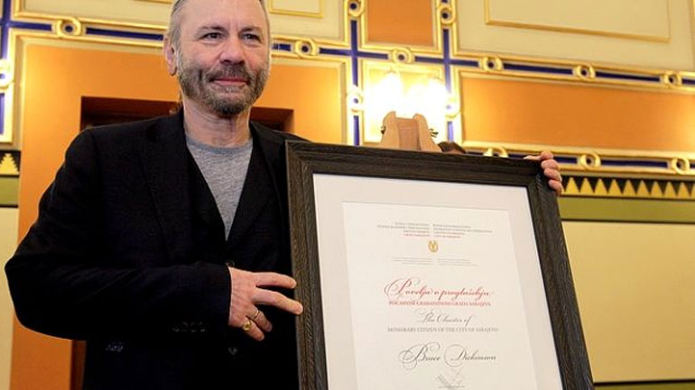 Επίτιμος δημότης του Σαράγεβο ο Μπρους Ντίκινσον