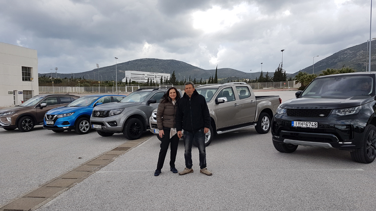 Ο γκουρού των 4x4 Στέφανος Αττάρτ με την κόρη του Άννα Αττάρτ...