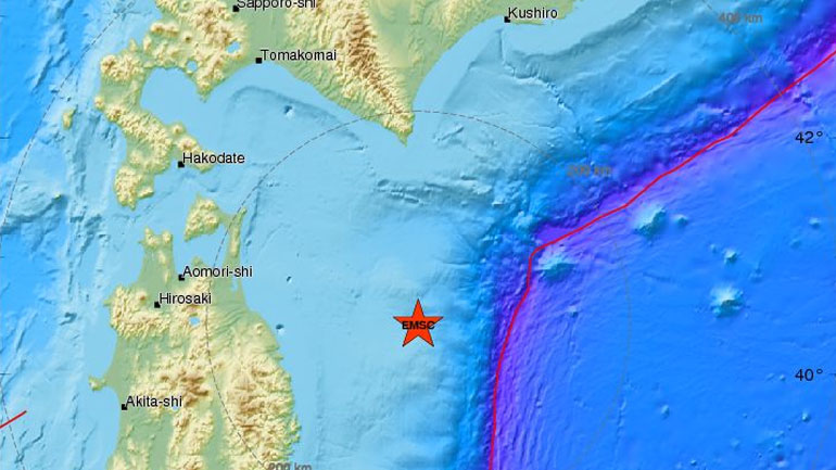 Σεισμός 6,1R ανοικτά της Honshu