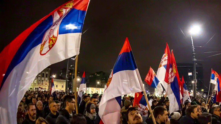 Χωρίς επεισόδια πραγματοποιήθηκε η συγκέντρωση διαμαρτυρίας της αντιπολίτευσης στο Βελιγράδι