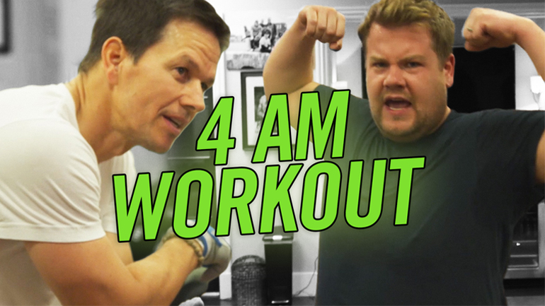 Όταν ο James Corden ακολούθησε την προπόνηση του Wahlberg