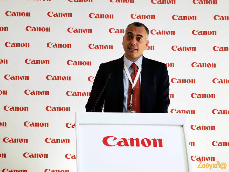 O κ. Σωτήρης Παπαχρηστόπουλος, Διευθύνων Σύμβουλος της Canon Ελλάδας