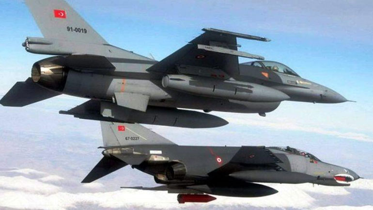 Πτήση τουρκικών αεροσκαφών πάνω από τα Μαύρα Κινάρου