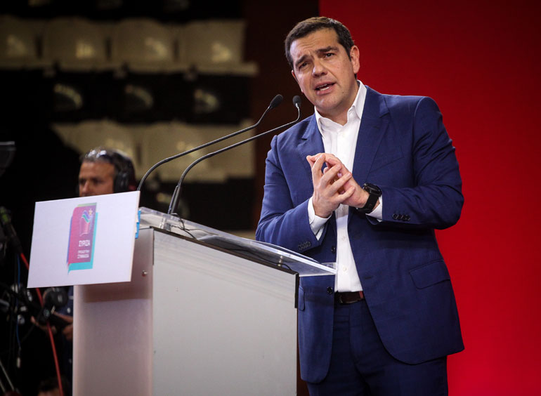 Φωτογραφία από την ομιλία του Αλ. Τσίπρα στην Πάτρα (Πηγή: EUROKINISSI/KOSTAS VILLA)