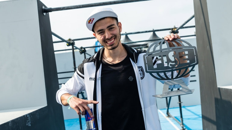 Ο Δημήτρης Κυρσανίδης νικητής στο παγκόσμιο κύπελλο παρκούρ της Χιροσίμα