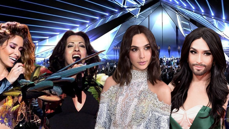 Conchita, Dana International και Gal Gadot στη σκηνή της Eurovision 2019 στο Ισραήλ!
