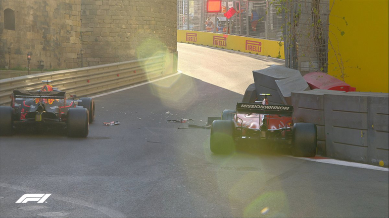 O Leclerc ακούμπησε στο ίδιο σημείο που χτύπησε και ο Kubica...
