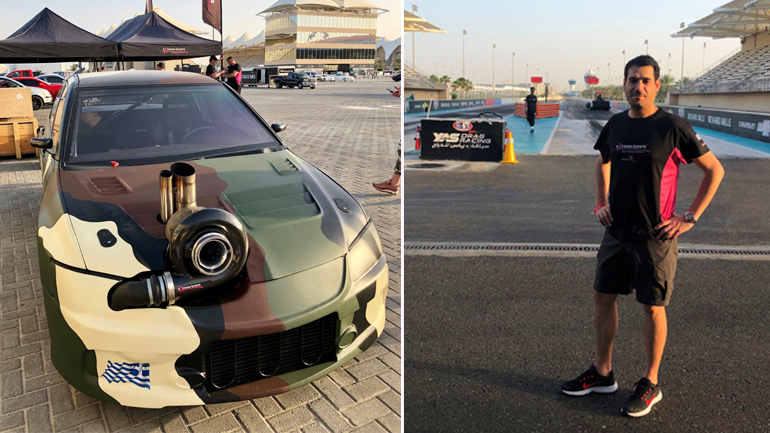 To Mitsubishi EVO της Extreme Tuners με το οποιίο ο Σπύρος Πανόπουλος έσπασε το παγκόσμιο ρεκόρ