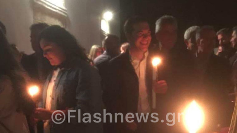 Κρήτη: Ανάσταση στο Ροδάκινο για τον Αλέξη Τσίπρα και την οικογένεια του