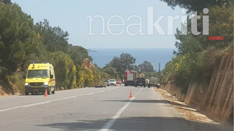 Χανιά: Τροχαίο δυστύχημα με δύο νεκρούς και έναν τραυματία