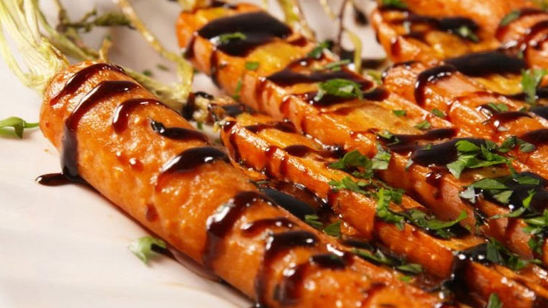 Καραμελωμένα καρότα με βαλσάμικο!