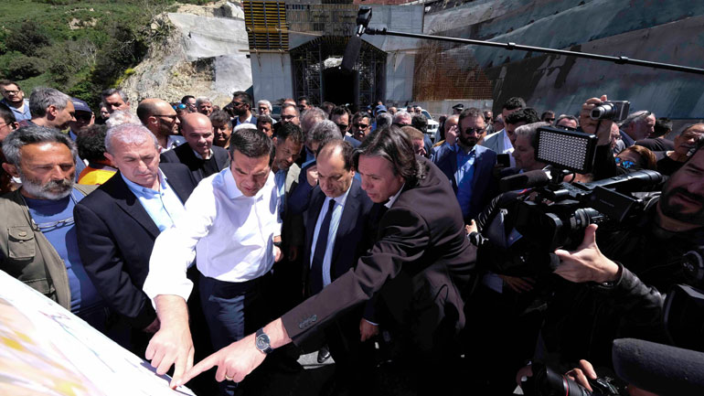 Κρήτη: Το οδικό έργο Ηράκλειο-Μεσαρά επιθεώρησε ο Αλ.Τσίπρας