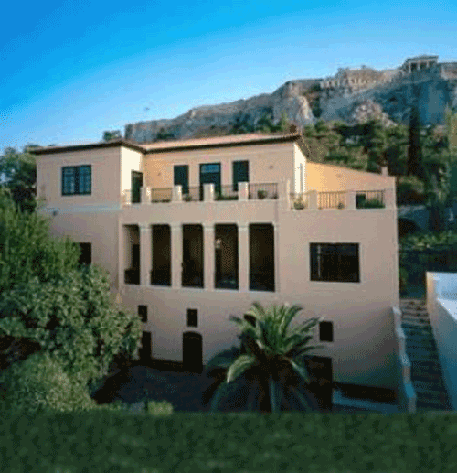 Η Οικία Κλεάνθη στην Πλάκα, όπου πρωτο-στεγάστηκε το Οθώνειον Πανεπιστήμιον