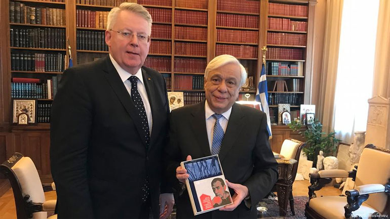 Ο Πρόεδρος της Δημοκρατίας Πρ.Παυλόπουλος με τον γενικό διευθυντή της DW Πέτερ Λίμπουργκ