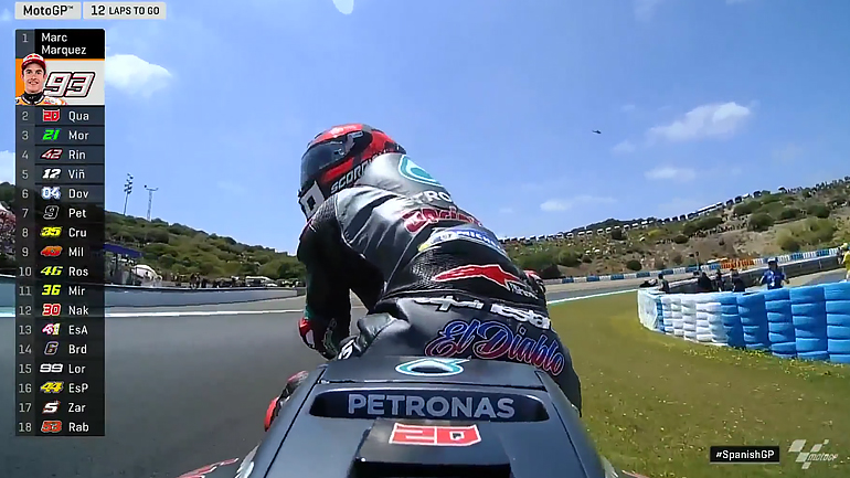 MotoGP2019, Jerez: Η στιγμή της εγκατάλειψης του Quartararo