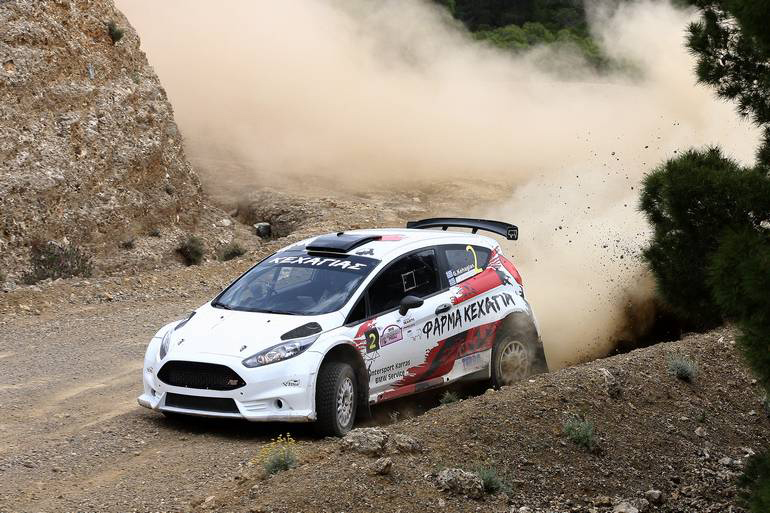 Οι νικητές του Εαρινού ράλι Γιώργος Κεχαγιάς - Σάββας Λευκαδίτης με το εντυπωσιακό Ford Fiesta R5.