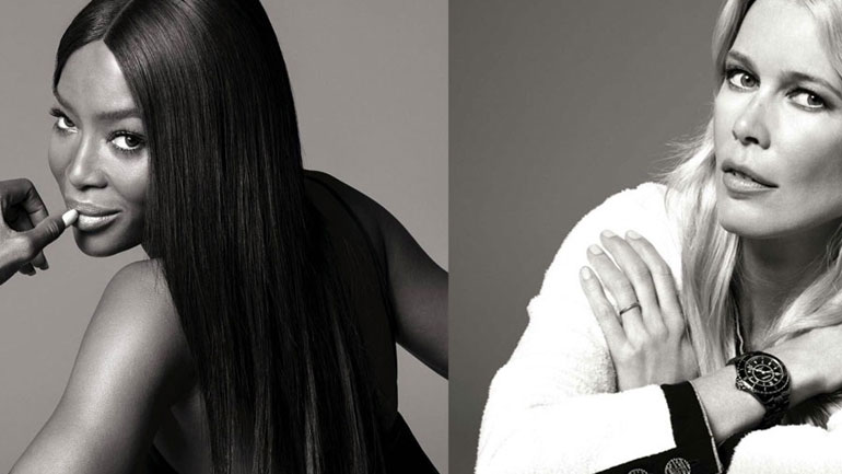 Naomi Campbell, Claudia Schiffer και Lily-Rose Depp ποζάρουν στη νέα καμπάνια της Chanel