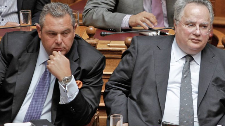 Αντιπαράθεση Π. Καμμένου – Ν. Κοτζιά στη Βουλή