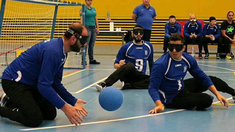 Δεύτερη η εθνική ομάδα γκόλμπολ των ανδρών στο διεθνές τουρνουά της Πράγας