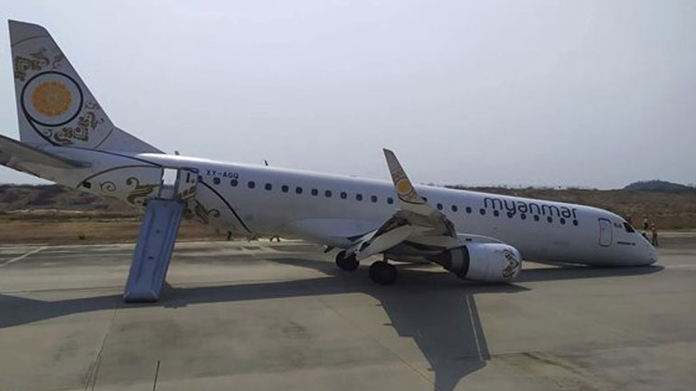 Χειριστής προσγείωσε επιβατηγό αεροσκάφος χωρίς τις μπροστινές ρόδες