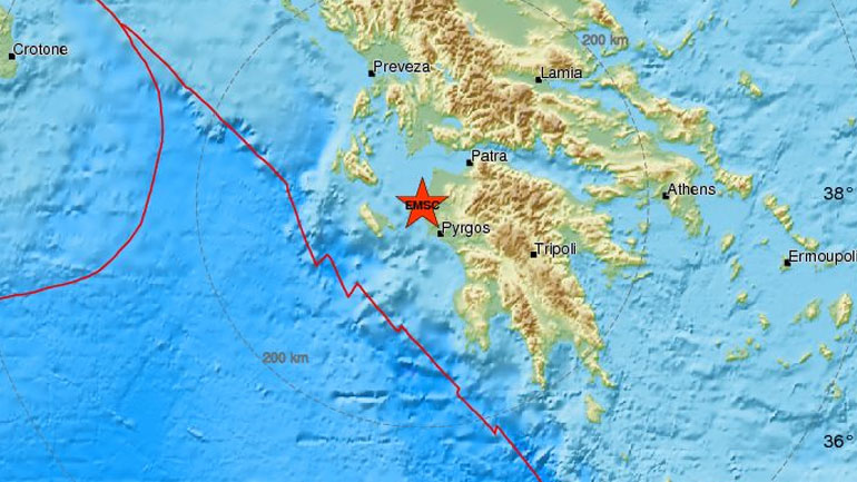 Σεισμός 4,1Ρίχτερ στην Ανδραβίδα