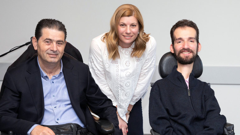 Επίσκεψη του Στέλιου Κυμπουρόπουλου στο Κέντρο Αποθεραπείας και Αποκατάστασης «Η Αναγέννηση»