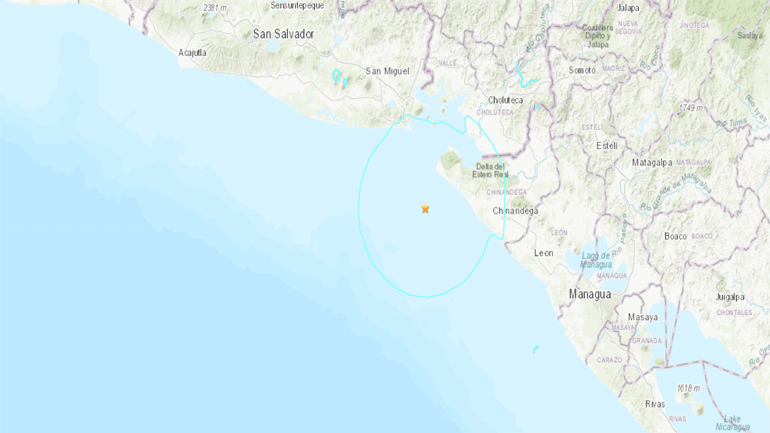 Σεισμική δόνηση 5,8R στο Ελ Σαλβαδόρ