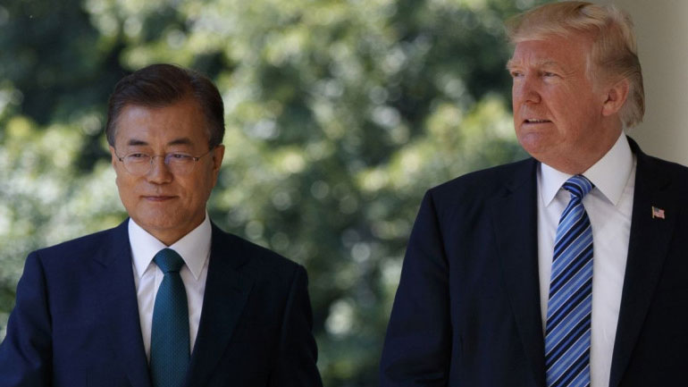 Οι Ντ. Τραμπ και Μουν Τζε-ιν θα συζητήσουν για τη Β. Κορέα και τις σχέσεις Ουάσινγκτον – Σεούλ