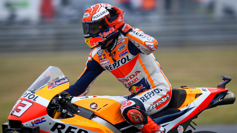 Ο Marquez κέρδισε την βρόχινη Pole position στο LeMans Ο Marquez κέρδισε την βρόχινη Pole position στο LeMans