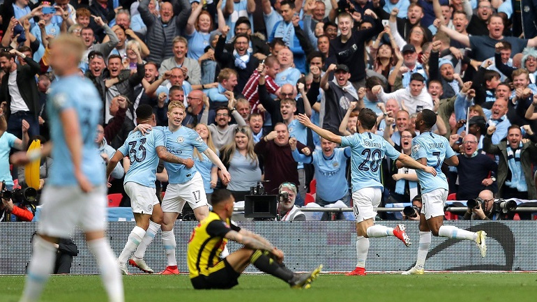 Θρίαμβος της Σίτι στον τελικό του αγγλικού Κυπέλλου, συνέτριψε 6-0 τη Γουότφορντ