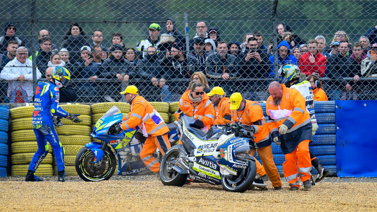 MotoGP2019: Οι πιο παράξενες πτώσεις στο Le Mans MotoGP2019: Οι πιο παράξενες πτώσεις στο Le Mans