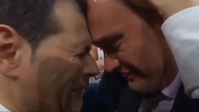 Τα δάκρυα χαράς του Ιτούδη μετά τη λήξη του τελικού Τα δάκρυα χαράς του Ιτούδη μετά τη λήξη του τελικού