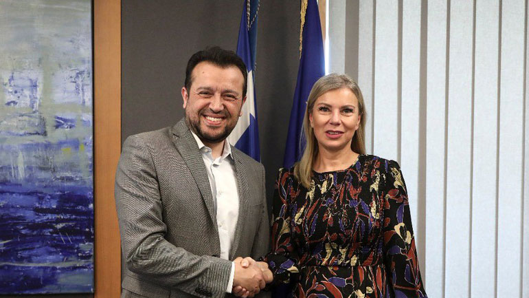 Τη συμμετοχή της Ελλάδας σε διαστημικά προγράμματα συζήτησε ο Ν. Παππάς με την Ελ. Μπιενκόφσκα