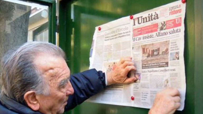 Ιταλία: Η ιστορική εφημερίδα της Αριστεράς Unita’ κυκλοφορεί εκτάκτως σε έντυπη μορφή