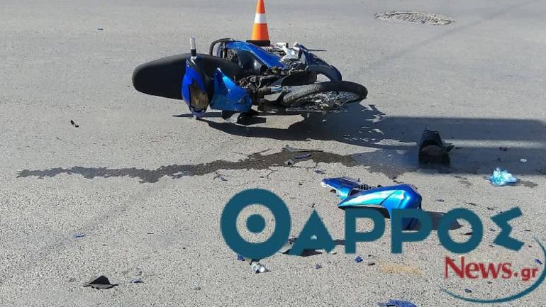 Καλαμάτα: Σοβαρός τραυματισμός διανομέα φαγητού σε τροχαίο