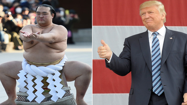 Με φόντο τις διαφορές στο εμπόριο, ο Τραμπ και ο Άμπε παίζουν γκολφ και παρακολουθούν σούμο