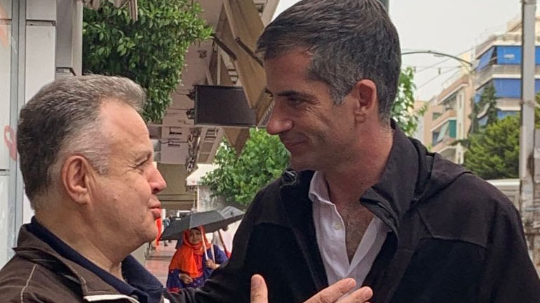Στο Παγκράτι ο Κώστας Μπακογιάννης συνεχίζοντας τις επισκέψεις στις γειτονιές της Αθήνας