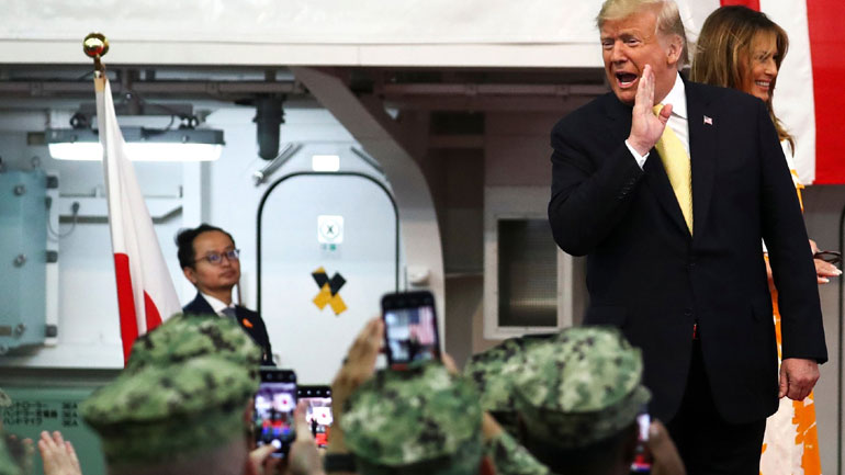 Αποχώρησε ο Τραμπ από την Ιαπωνία