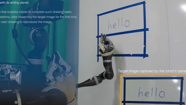 Ρομπότ μαθαίνει μόνο του να γράφει «γεια σας» στα ελληνικά και σε άλλες γλώσσες