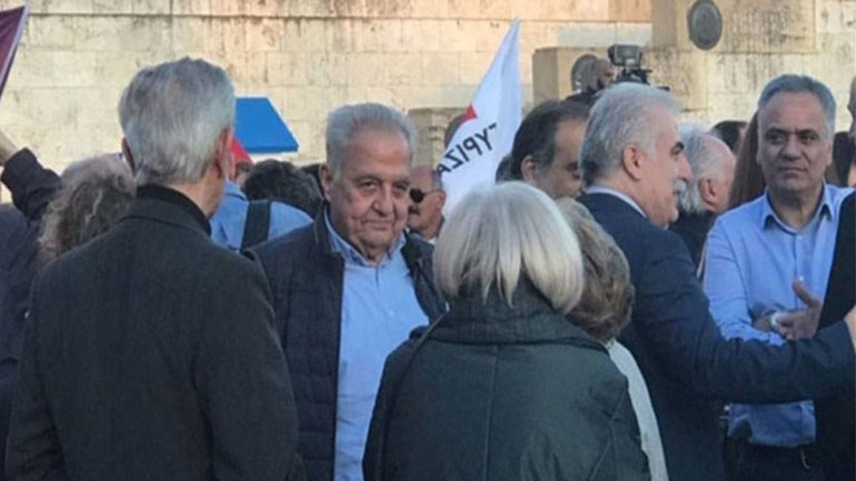 Αντιδράσεις για τον Αρχηγό της ΕΛΑΣ που πήγε στην προεκλογική ομιλία Τσίπρα στο Σύνταγμα