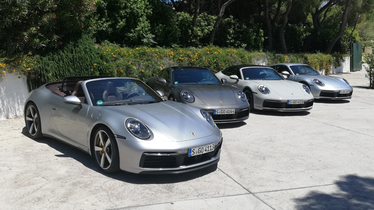 Είχαμε στη διάθεσή μας όλες τις εκδόσεις της 911 και σε διαφορετικά χρώματα