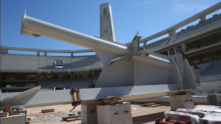 ΑΕΚ: Συνεχίζονται οι εργασίες για το στέγαστρο στην Αγιά-Σοφιά