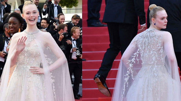Η παραμυθένια εμφάνιση της Elle Fanning στην τελετή λήξης του φεστιβάλ Καννών