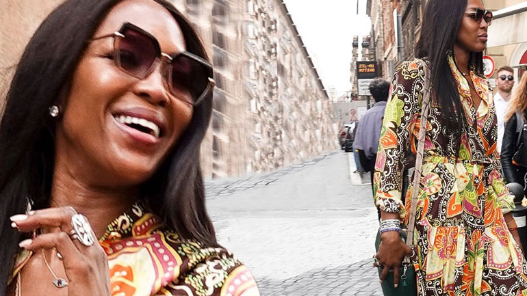 H Naomi Campbell παραδίδει μαθήματα στυλ και κομψότητας στη Ρώμη!