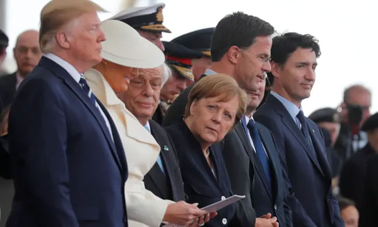 Ντόναλντ Τραμπ, Μελάνια Τραμπ, Προκόπης Παυλόπουλος, Άνγκελα Μέρκελ, Μαρκ Ρούτε, Τζάστιν Τριντό