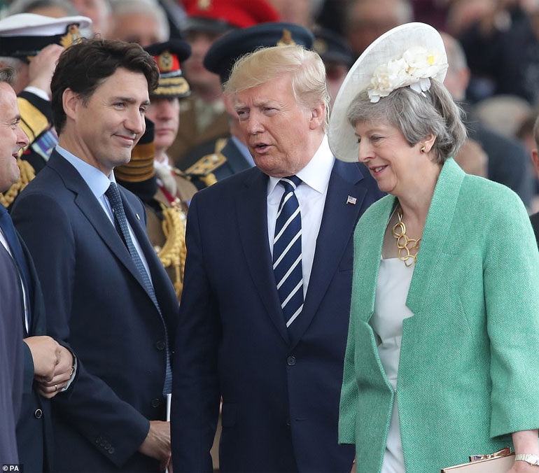 Τριντό, Τραμπ, Μέι