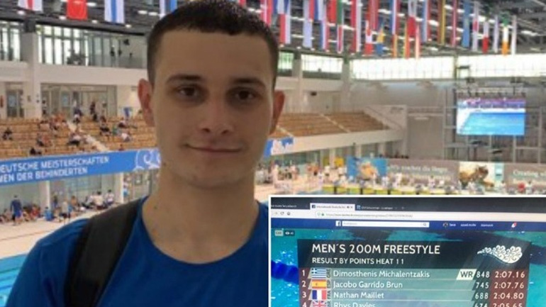 Κολύμβηση: Παγκόσμιο ρεκόρ ο Μιχαλεντζάκης στα 200μ. ελεύθερο S8