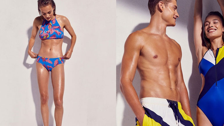 Τα μαγιό της νέας συλλογής του Tommy Hilfiger δίνουν χρώμα στο καλοκαίρι μας!