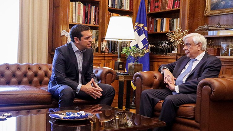 O Tσίπρας στον Πρόεδρο της Δημοκρατίας